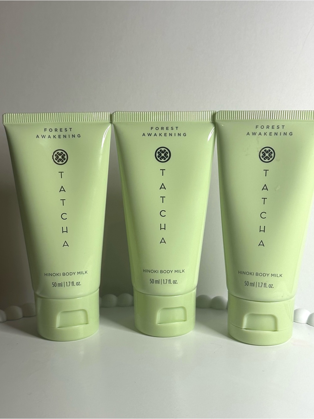 TATCHA Forest Awakening Hinoki Body Milk 1.7oz 3-pack NEW- DISCONTINUED- RARE